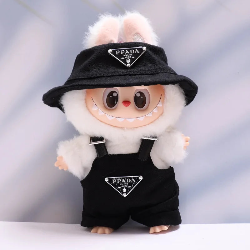 Labubu Doll Outfit (17cm) – Luxury Hat & Clothes Set