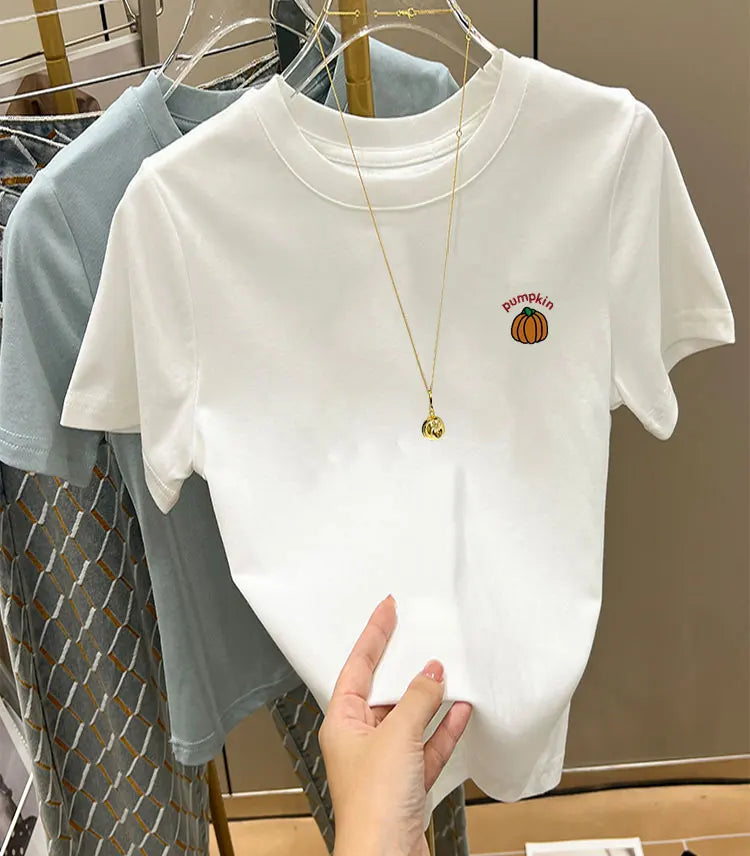 White Cotton Tee – Loose Summer Fit