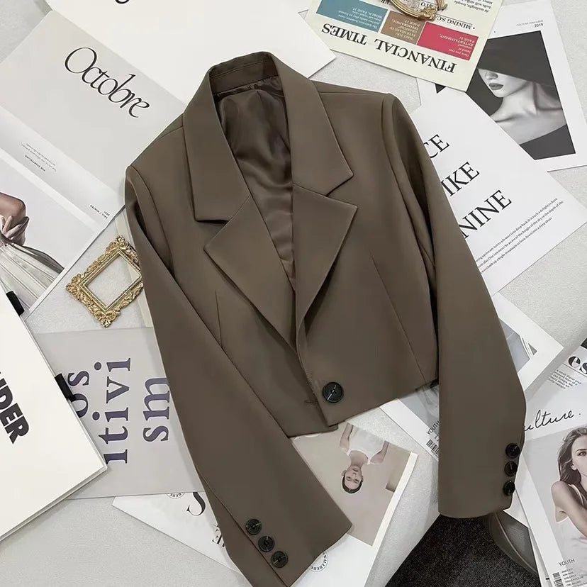 One-Button Blazer – Long Sleeve Minimalist Fit