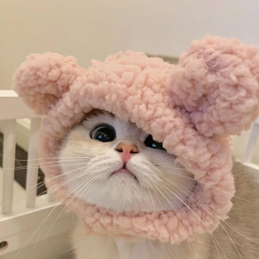 Cute Animal Pet Headband – Panda, chick, or pig styles for warm, adorable dress-up moments