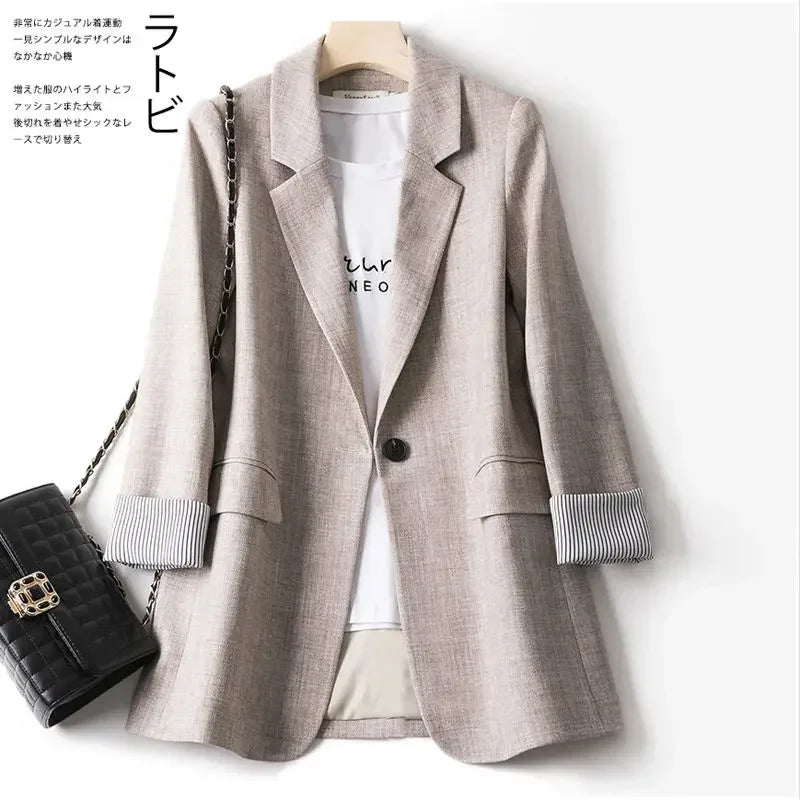 Patchwork Pocket Blazer – Chic Korean Street Look