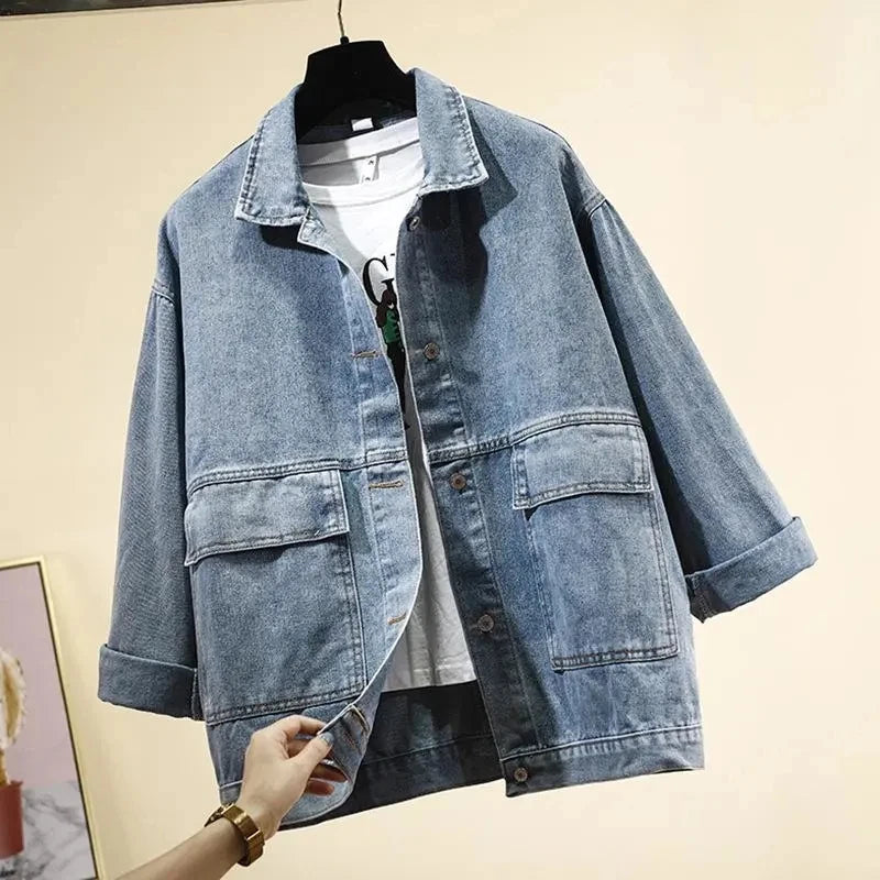 Loose Student Denim Jacket