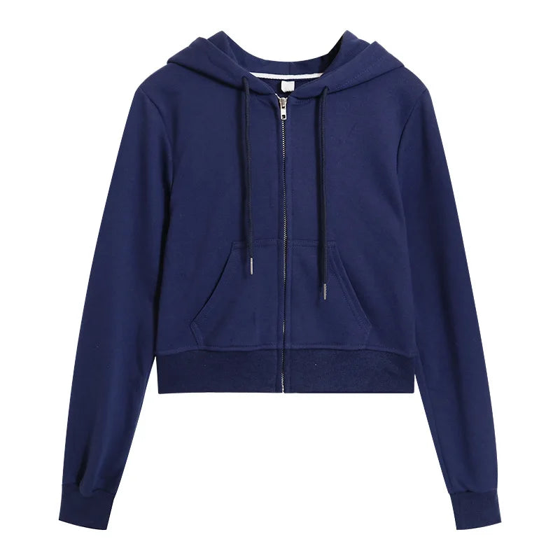 Zip-Up Hoodie Cardigan – Loose & Light