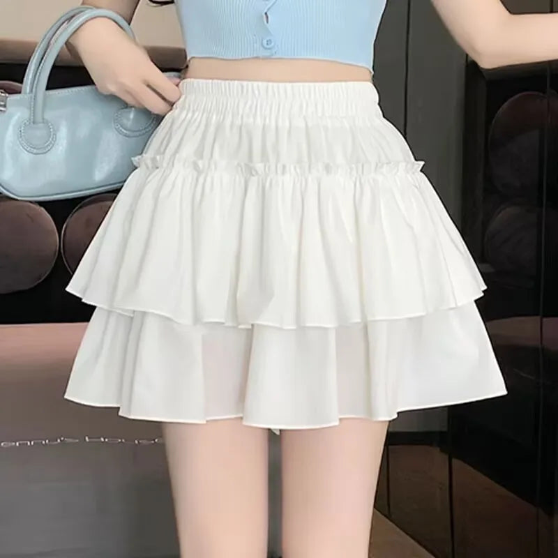 Drawstring Pleated Mini Skirt – Girly All-Match Style
