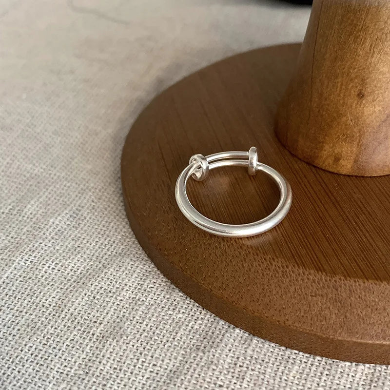 925 Silver Cross Hollow Finger Ring – Creative