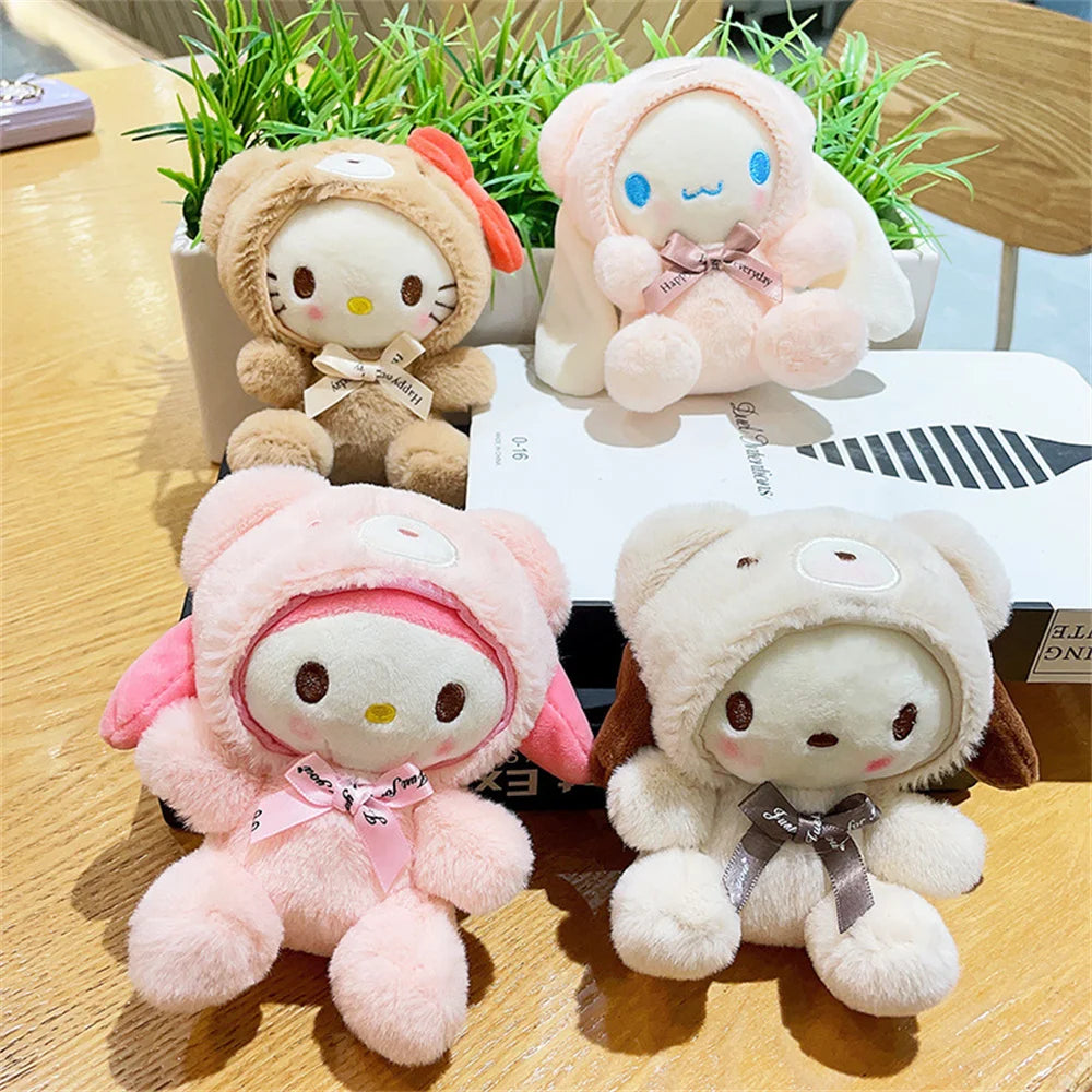 Sanrio Kuromi Plush Keychain – Cute Figure Bag/Car Pendant