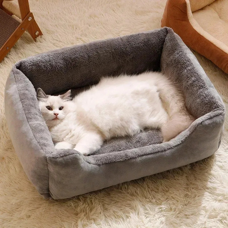 Cozy Pet Cushion House – Soft and stylish bed for cats & small dogs, perfect for snuggles