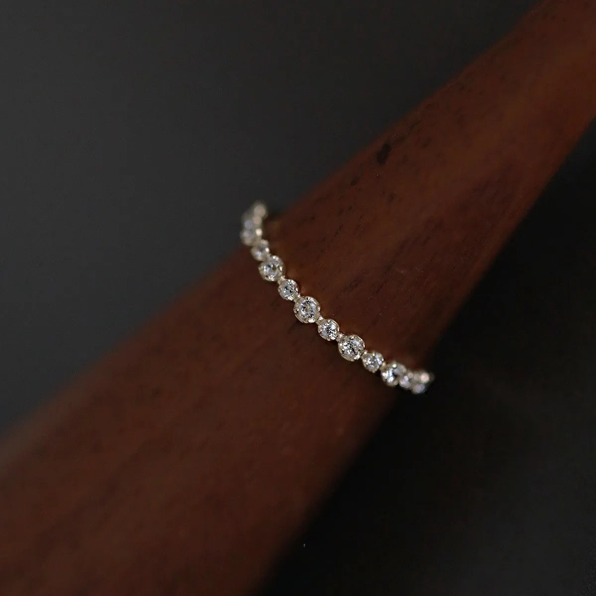 14K Gold Plated Zircon Geometric Ring