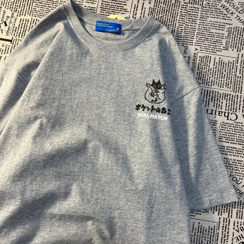 Cat Graphic Vintage Tee