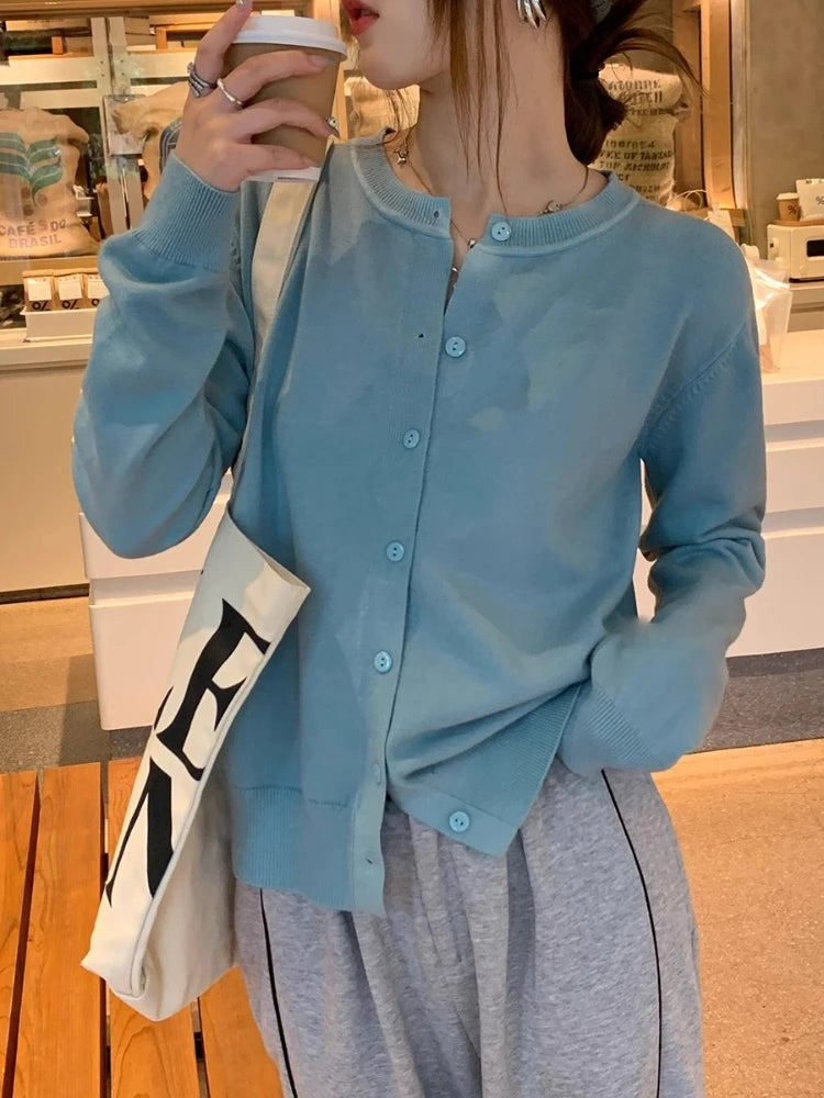Slim Fit Knit Cardigan – Long Sleeve Soft Casual