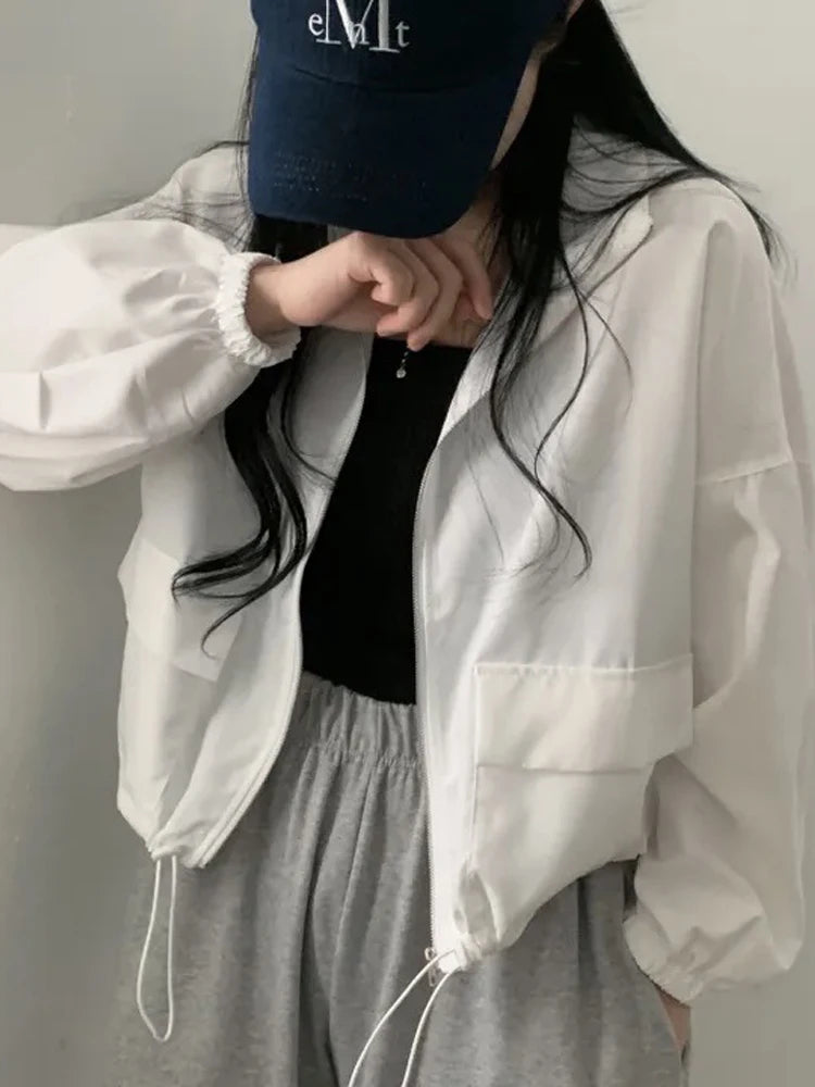 Vintage Baseball Coat – Loose Fit Zip-Up Jacket