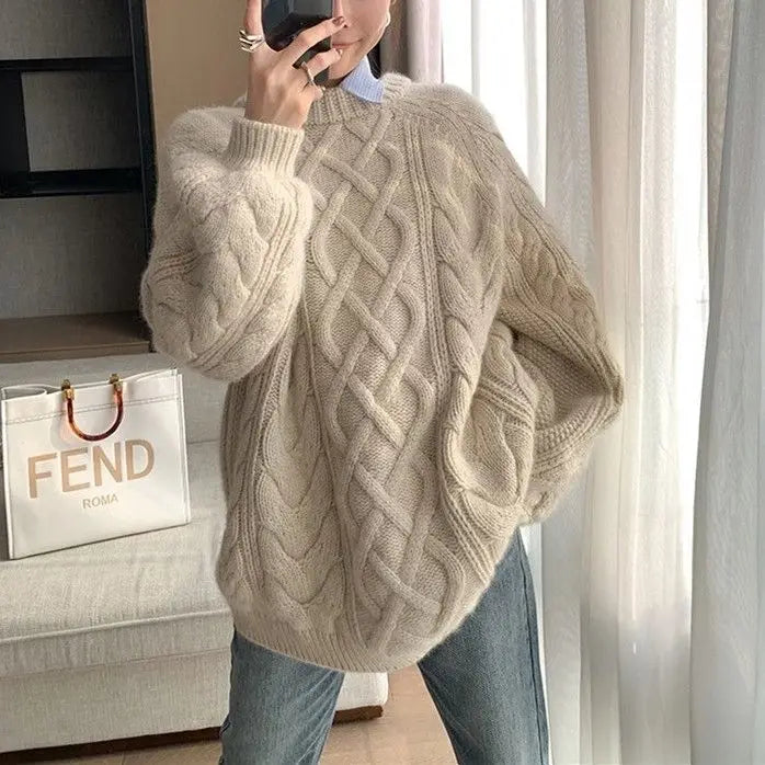 Turtle Neck Sweater – Basic Solid Knit Pullover