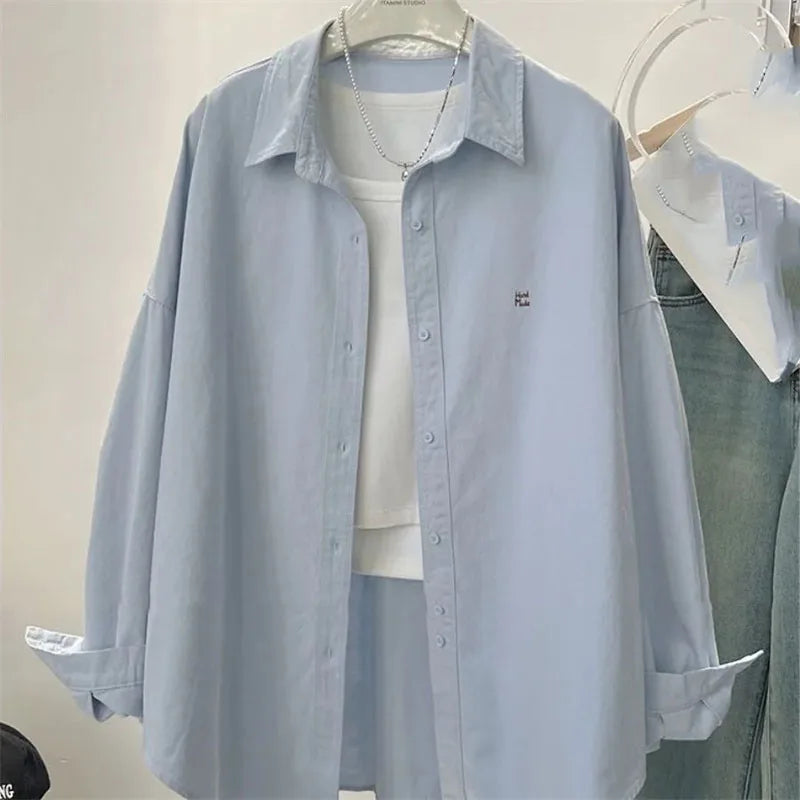 Solid Color Short Coat – Loose Blouse Jacket