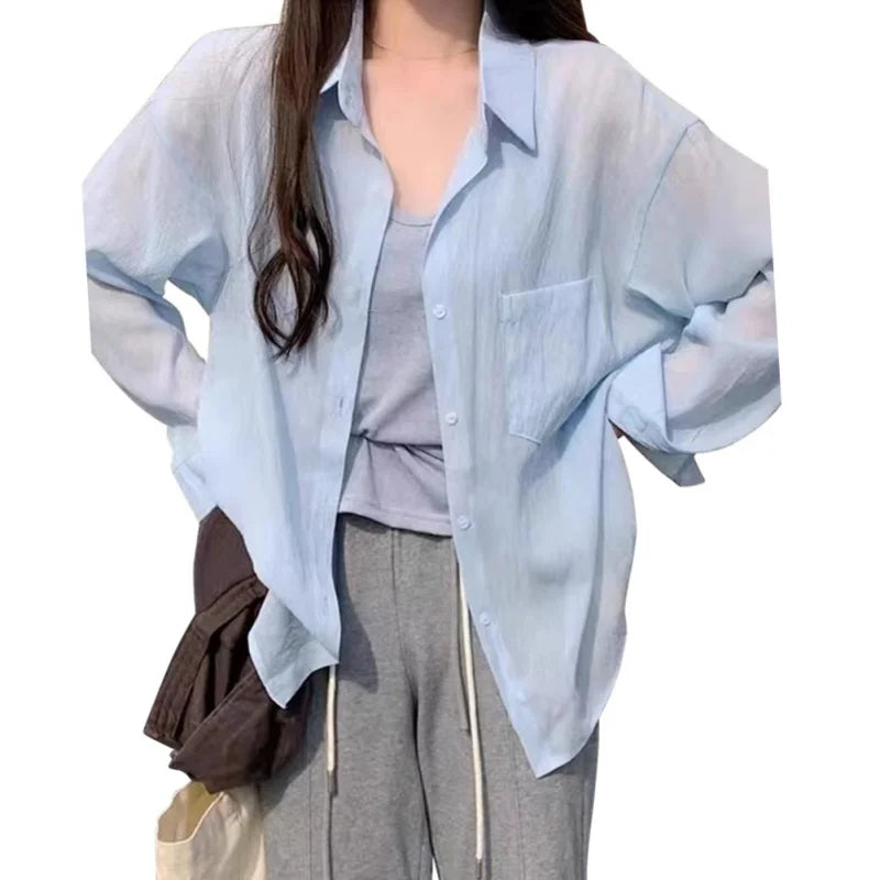 Versatile Summer Sunscreen Shirt – Wrinkle-Resistant Cardigan