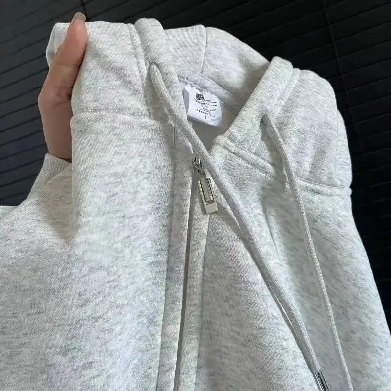 Oversized Hoodie Coat – Casual Zip Sweatshirt Jacket