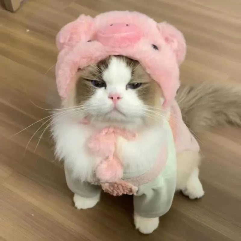 Cute Animal Pet Headband – Panda, chick, or pig styles for warm, adorable dress-up moments