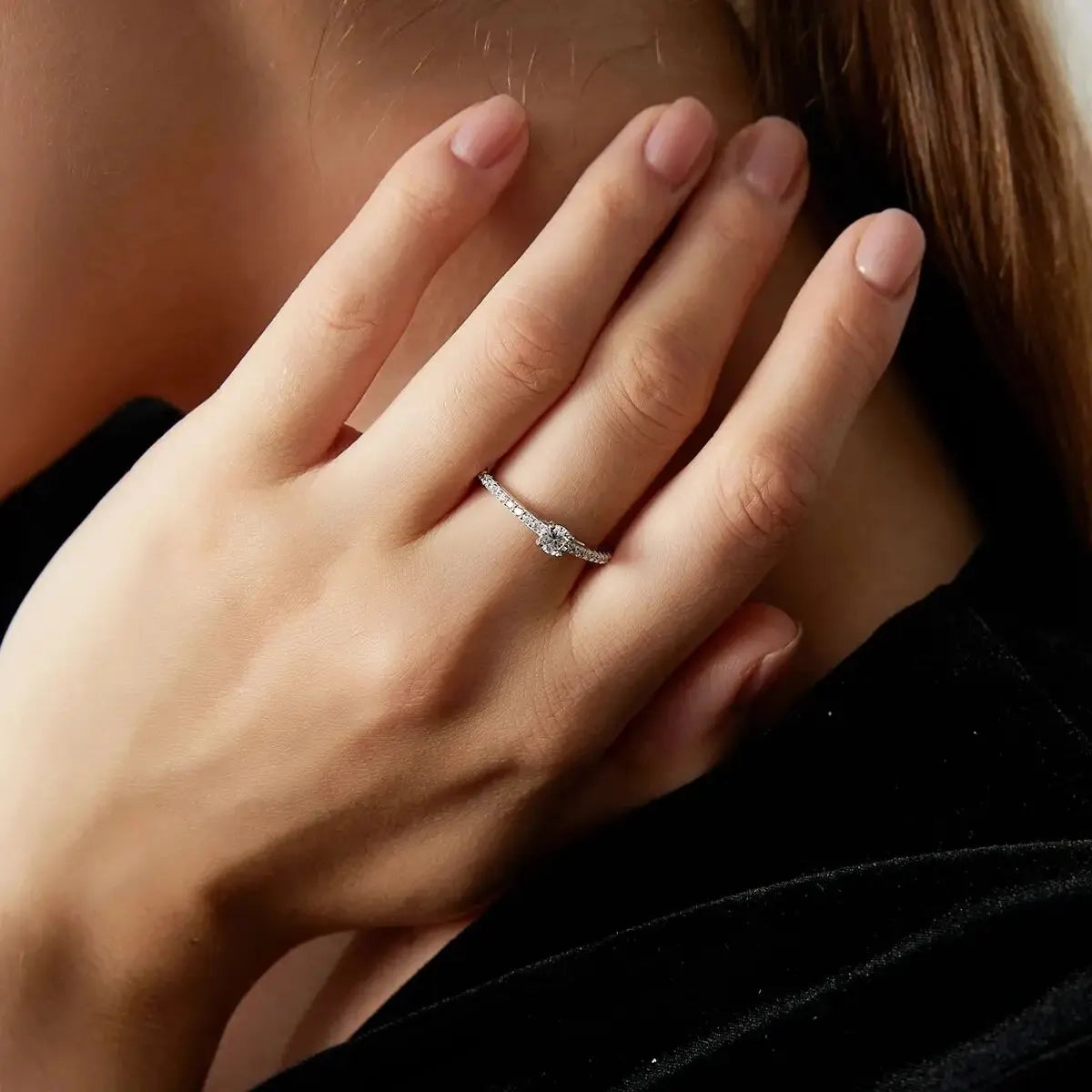 925 Silver Moissanite Ring