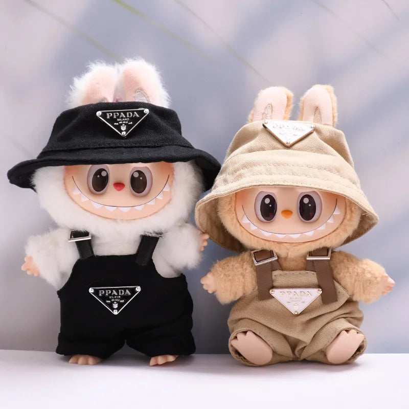 Labubu Doll Outfit (17cm) – Luxury Hat & Clothes Set