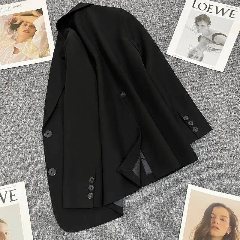 Black Office Blazer – Elegant & Tailored