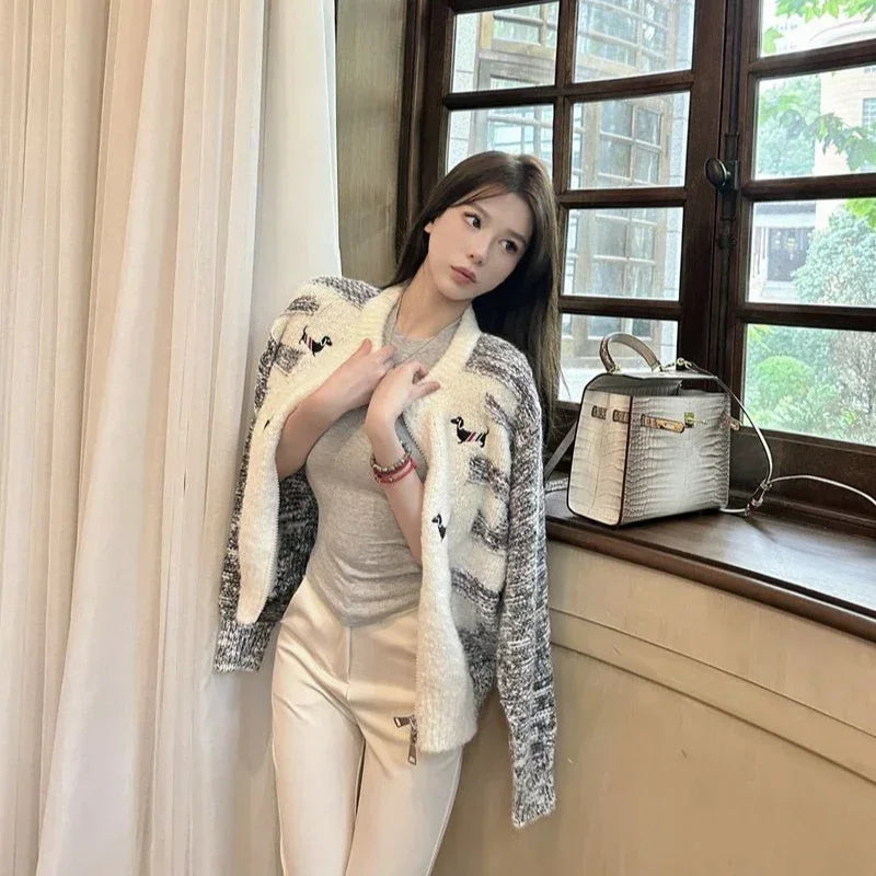 Knit Round Cardigan – Casual Spring Sweater