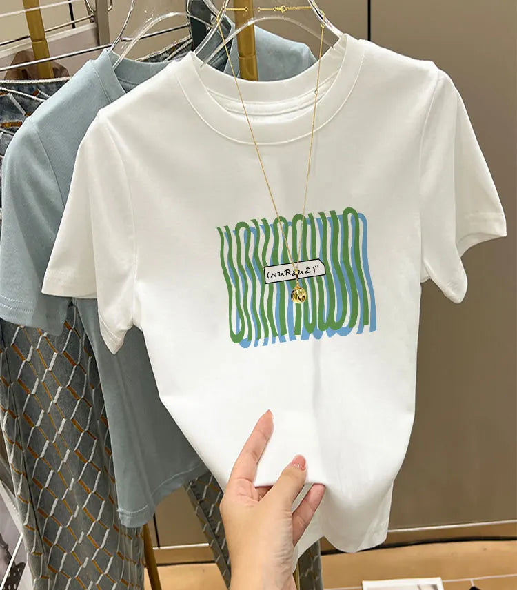 White Cotton Tee – Loose Summer Fit