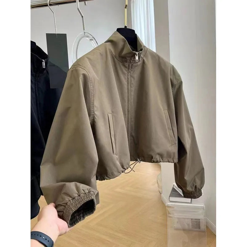 Stand Collar Jacket – Elegant & Smart Fit