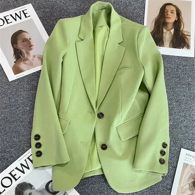 Stripe Blazer Jacket – Casual Office Style