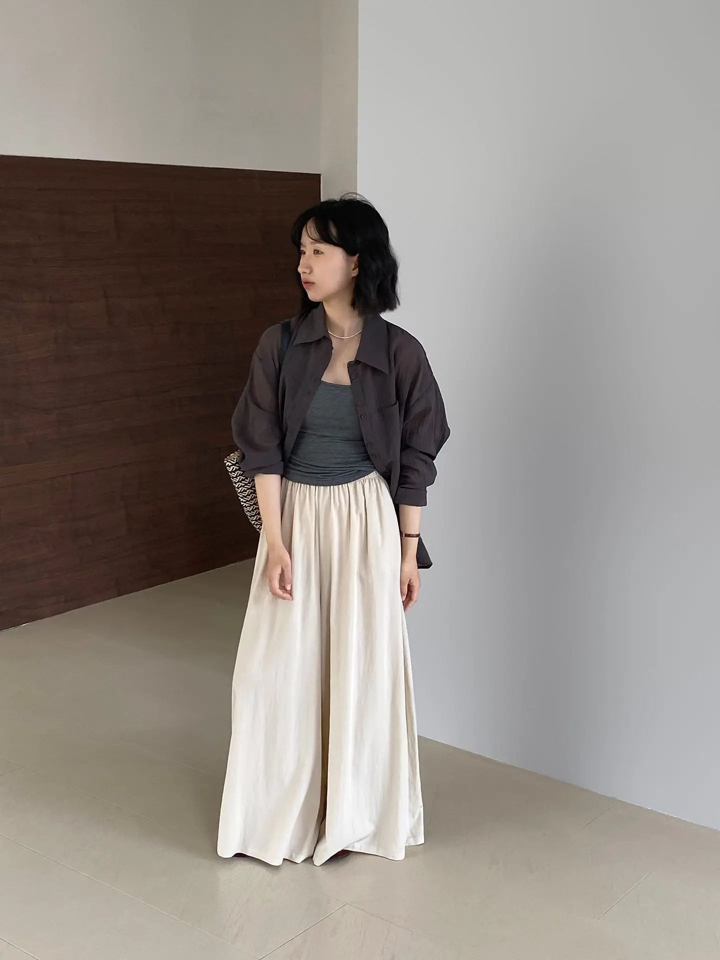Summer Black Loose Casual Pants – High Waist Wide Leg