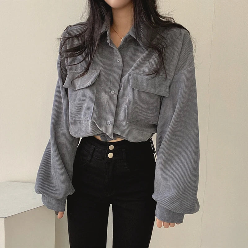 Corduroy Shirt Jacket – Vintage Short Fit