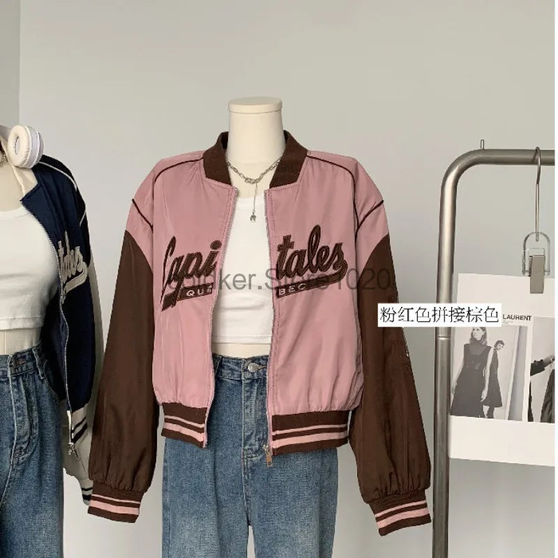 Cropped Baseball Jacket