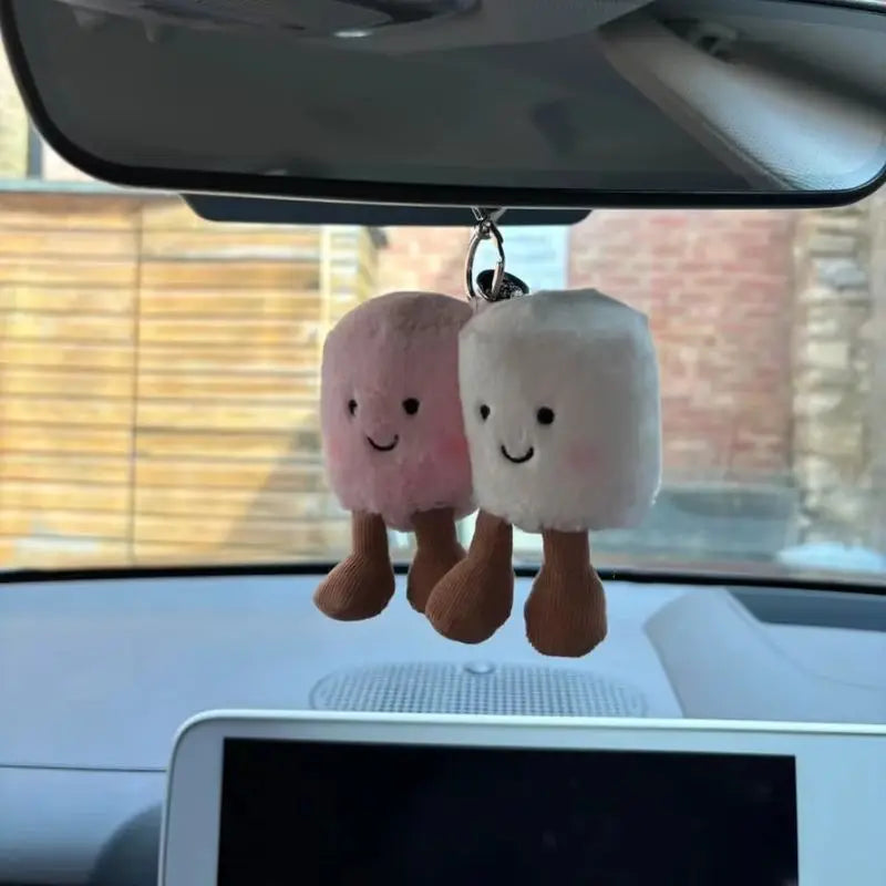 Jelly Cat Plush Keychain – Cotton Candy Two-Tone Soft Plush