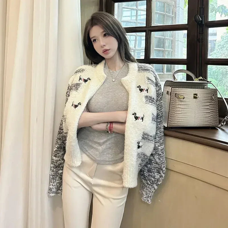 Knit Round Cardigan – Casual Spring Sweater