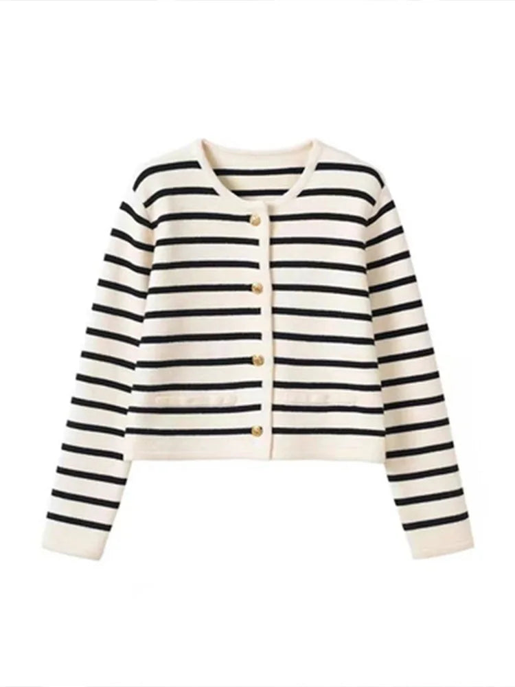 Striped Knit Cardigan – Spring Casual Vibe