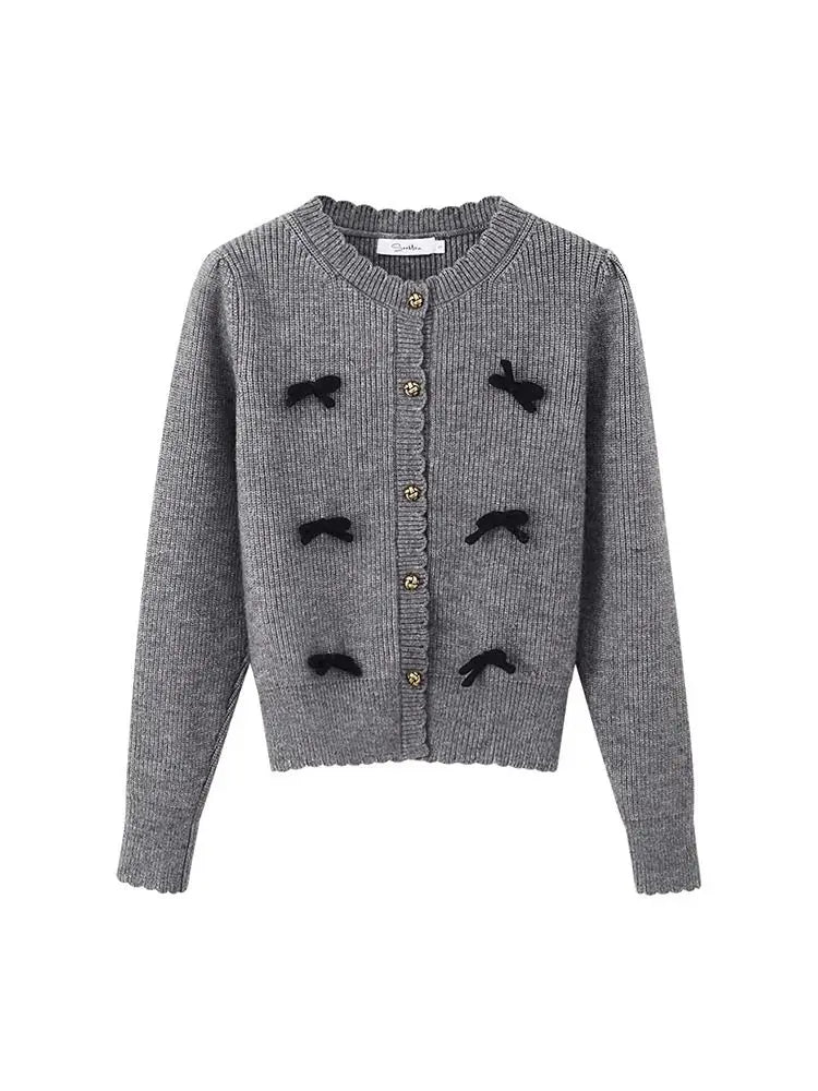 Bow Knit Cardigan