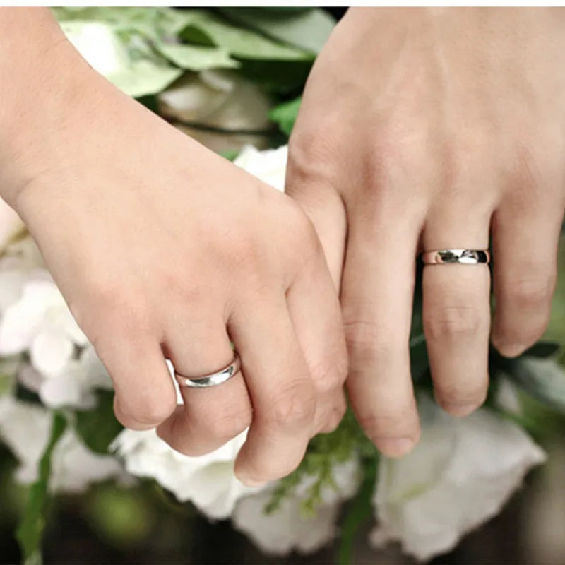 925 Silver Couples Smooth Ring