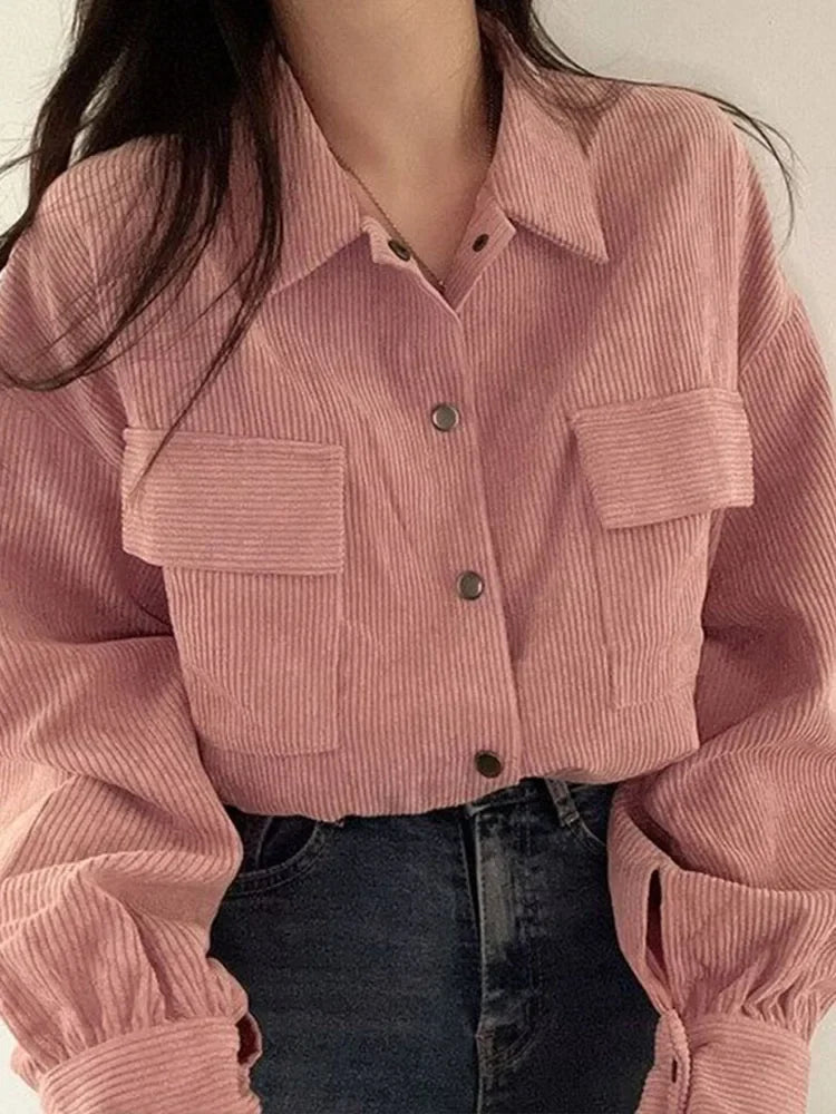 Vintage Corduroy Cropped Jacket