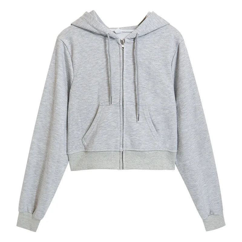 Zip-Up Hoodie Cardigan – Loose & Light