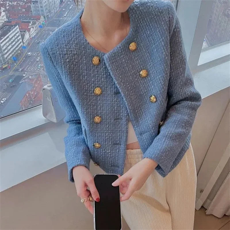 French Style Short Blazer – Slim Fit & High-End