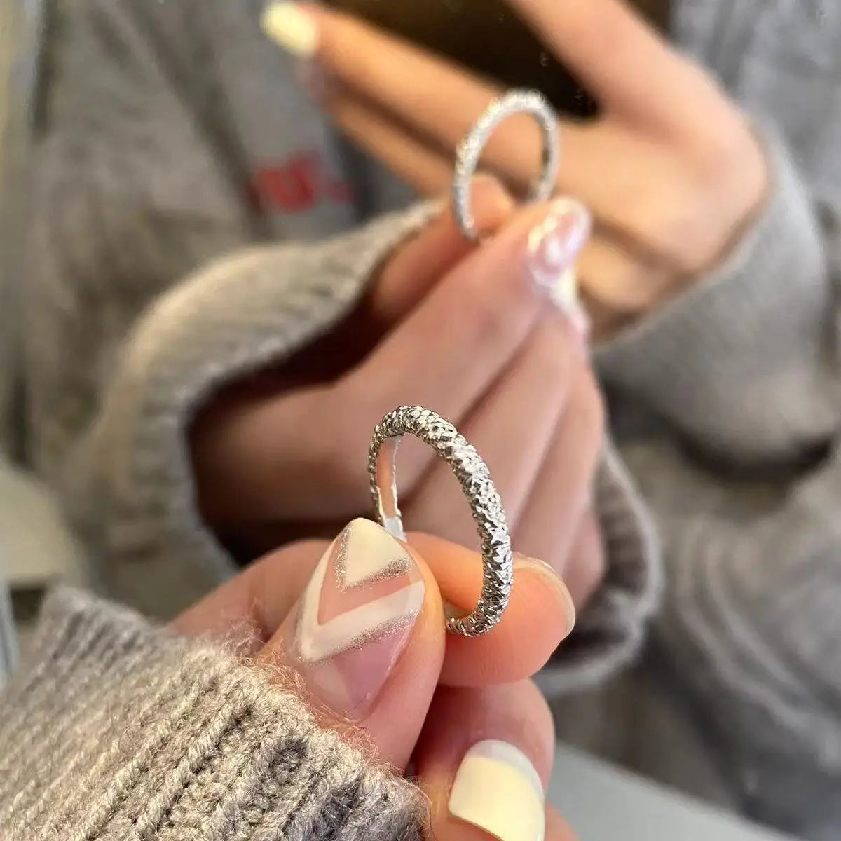 925 Silver Irregular Ring