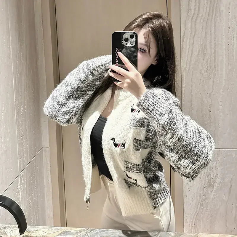 Knit Round Cardigan – Casual Spring Sweater