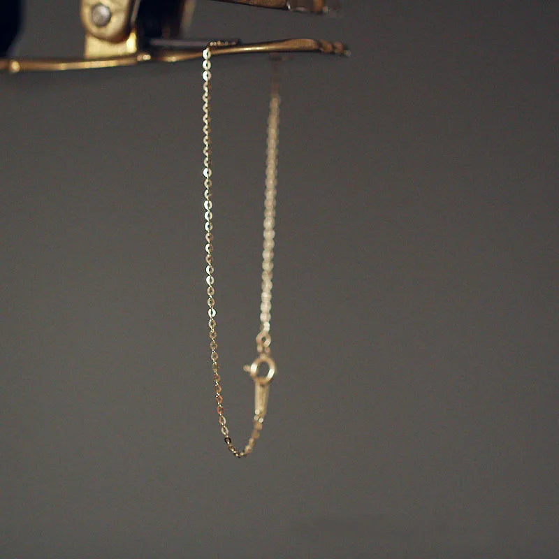 925 Sterling Silver 14K Gold Plated Chain Bracelet