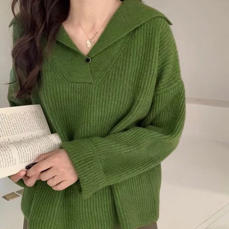 Pink Pullover Sweater – Trend Thermal Knit