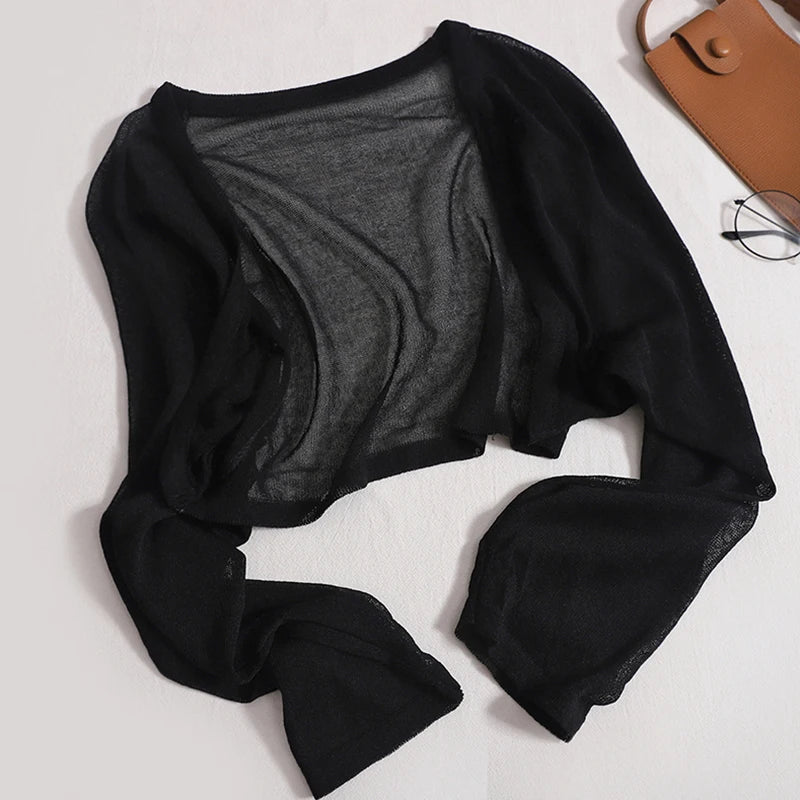 UV Protection Knit Cardigan – Rash Guard Long Sleeve