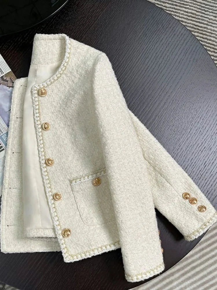 White Tweed Jacket – Chic & Sweet