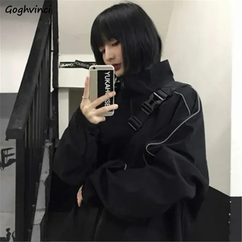 Reflective Jacket – Casual Windbreaker with Vintage Charm