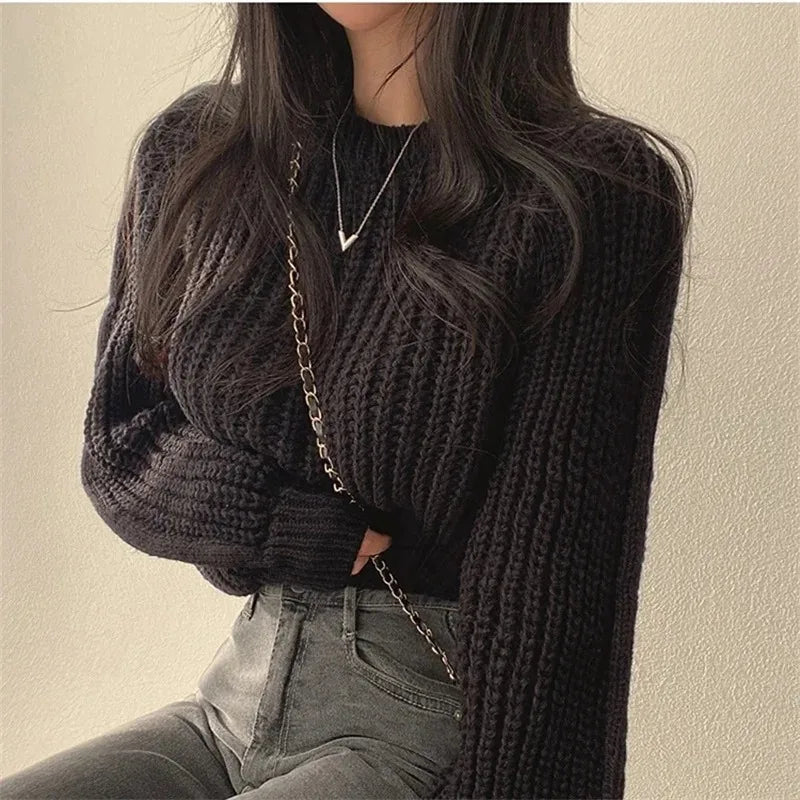 Khaki Striped Patchwork Pullover — Festive Knit