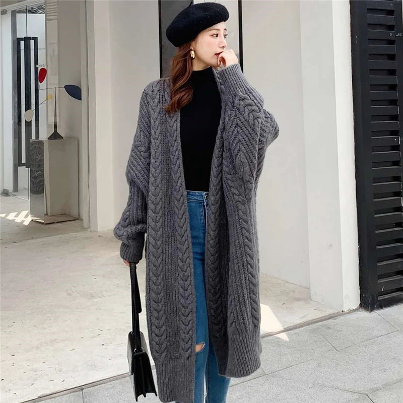 Hollow Knit Cardigan – Loose Gilet Style