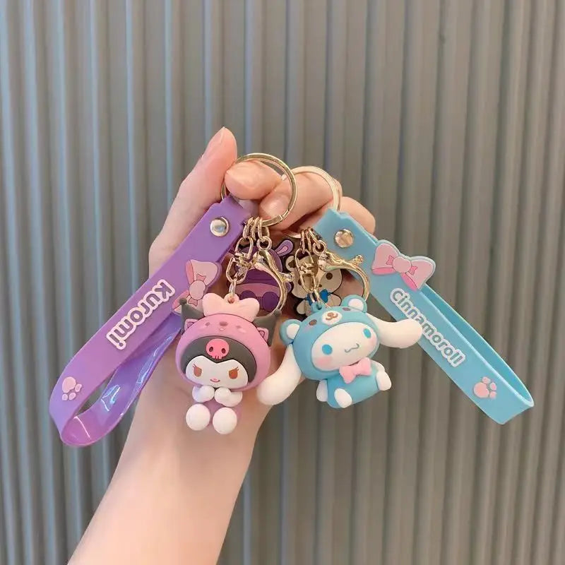 Sanrio Character Keychain – Kuromi, Cinnamoroll, Hello Kitty, My Melody