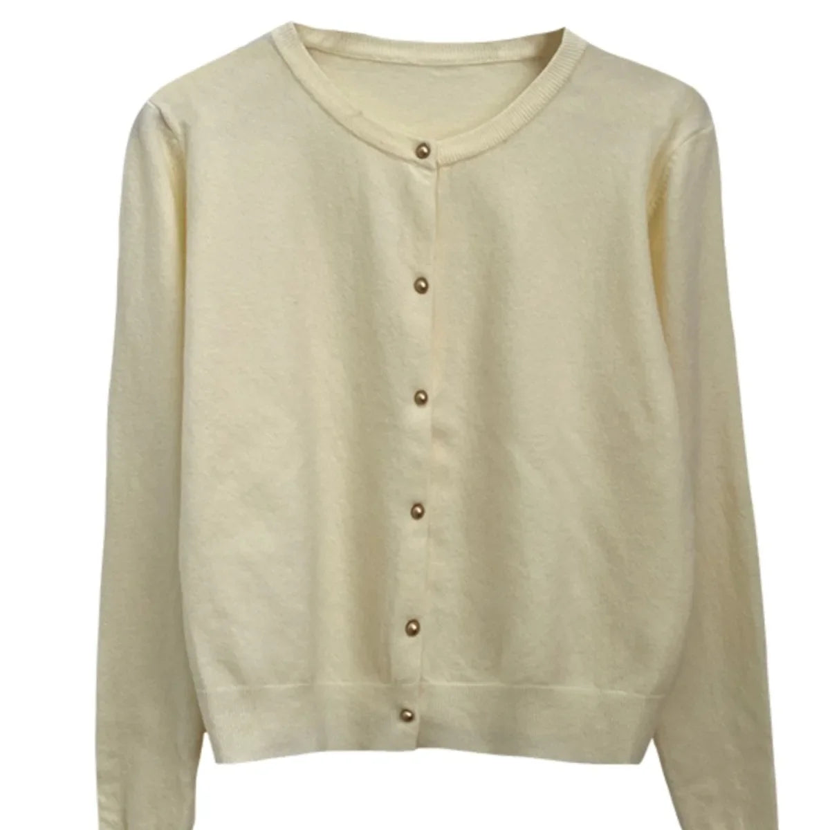 Solid Long V-Neck Knit Jumper – Casual Outerwear