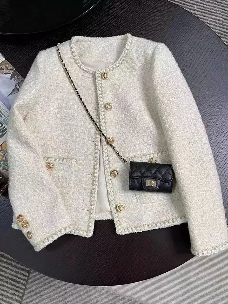 White Tweed Jacket – Chic & Sweet